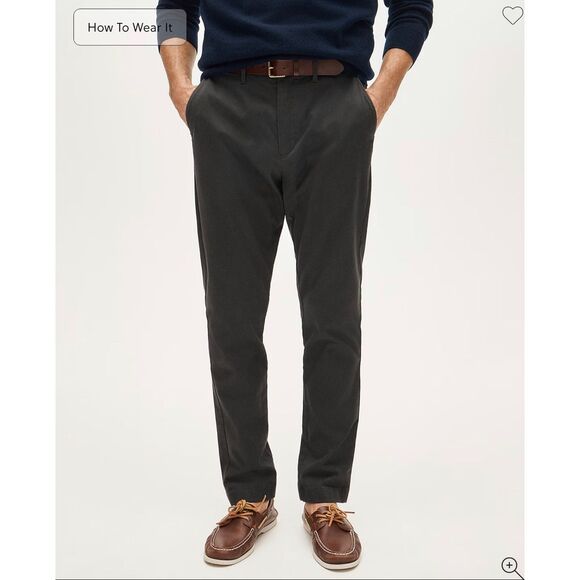 J. Crew Other - J. Crew 1040 Athletic Tapered-fit stretch chino pant Onyx Grey 34/32